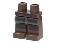 LEGO onderdeel Hips and Legs with SW Jedi Robe with Black Coattails Pattern 970c00pb0144