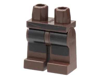 LEGO onderdeel Hips and Legs with SW Jedi Robe with Black Coattails Pattern (970c00pb0144)