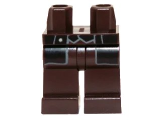 LEGO onderdeel Hips and Legs with Black Vest and Coattails Pattern (The Lone Ranger) (970c00pb0251)