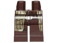 LEGO part Hips and Legs with SW Camouflage Coattails Pattern (Han Solo Endor) 970c00pb0409