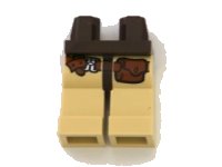 LEGO part Hips and Tan Legs with Belt and Pocket Pattern 970c02pb07