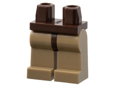 LEGO onderdeel Hips and Dark Tan Legs (970c69)