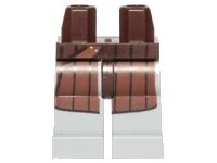 LEGO onderdeel Hips and Light Bluish Gray Legs with Reddish Brown Coattails and Holster Pattern 970c86pb21