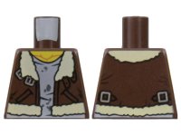 LEGO part Torso Monster Fighters Flight Vest with Undershirt with Dirt Stains Pattern 973pb1153