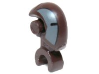 LEGO part Minifigure, Head, Modified Mechanical with Dark Bluish Gray and Black Pattern (SW FA-4 Pilot Droid) 98103pb03