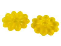 LEGO part Clikits, Icon Flower 10 Petals 2 x 2 Large with Pin, Frosted (Solid and Transparent Colors) 45455