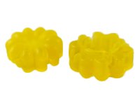 LEGO onderdeel Clikits, Icon Flower 10 Petals 2 x 2 Small with Hole, Frosted (Solid and Transparent Colors) 45458