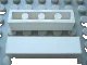 LEGO onderdeel Modulex Tile 1 x 4 (with Internal Supports) (Mx1041B)