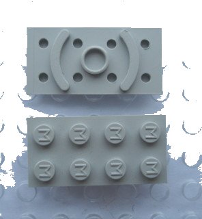 LEGO onderdeel Modulex Turntable 2 x 4 (M on Studs) (Mx1618)