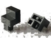 LEGO part Modulex Furniture Stool 2 x 2 x 3 (Glued) Mx1382