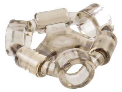 LEGO onderdeel Minifiguur, Wapeninhouder Ring met 3 Staven en 3 Staafgaten (Ninjago Aeroblade Midden) - Hol Stiftje (20612)