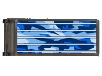 LEGO part Flagge 7 x 3 mit Stielgriff mit Discovery Solaranlage Muster (Aufkleber) - Sets 7467 / 7470 30292pb003