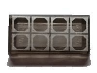 LEGO part Tile 1 x 2 with 8 Silver Octagon Outlines Pattern 3069pb0551