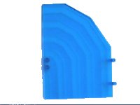 LEGO part Door 1 x 9 x 11 with Clips 2596