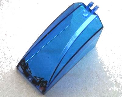 LEGO onderdeel Windscreen 8 x 4 x 4 Curved with 2 Fingers with Headlights and Star Pattern (30649px3)