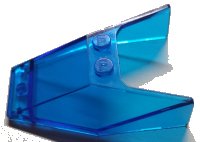 LEGO part Windscreen 6 x 4 x 1 1/3 without Bottom Tabs and with Solid Studs 6152b