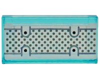 LEGO part Carreau 1 x 2 avec Points et Lignes Noirs et Gris Bleuté Foncé sur Pattern Fond Argent 3069pb1456