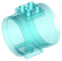 LEGO part Cylinder Tube, Straight 49736