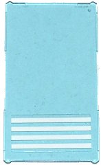 LEGO part Glass for Window 1 x 4 x 6 with 4 White Stripes Pattern (Sticker) - Sets 7498 / 7744 / 60047 / 60130 (57895pb006)