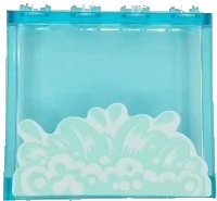 LEGO onderdeel Panel 1 x 4 x 3 with Side Supports - Hollow Studs with Splashing Water Pattern (Sticker) - Set 41430 60581pb186