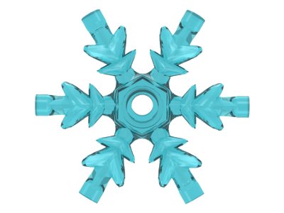 LEGO part Rock 4 x 4 Crystal, Ice Snowflake (x789)