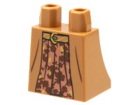 LEGO onderdeel Lower Body, Skirt with Copper Dress, Gold and Reddish Brown Leaves Pattern 36036pb031