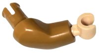 LEGO part Arm Large with Pin, Right with Light Nougat Hand 37783c01