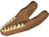 LEGO onderdeel Dinosaur Jaw Lower Carnotaurus with Tan Teeth Pattern (38897pb01)