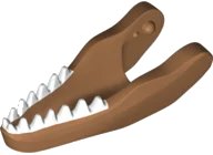 LEGO onderdeel Dinosaur Jaw Lower Carnotaurus with White Teeth Pattern (38897pb02)