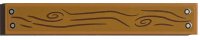 LEGO part Tile 1 x 6 with Wood Grain and 4 Silver Nails Pattern (Sticker) - Set 76407 6636pb311