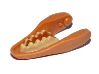 LEGO part Dinosaur Jaw Lower Raptor with Tan Teeth Pattern 98067pb01