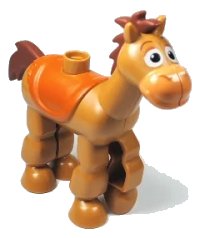LEGO onderdeel Duplo Horse 'Bullseye' horse04c01pb01