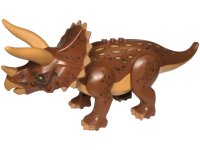 LEGO part Dinosaur Triceratops with Reddish Brown Back and Medium Nougat and Dark Brown Markings tricera08
