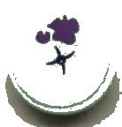 LEGO part Tile, Round 2 x 2 with Bottom Stud Holder with Light Aqua Cushion and Dark Purple Splotch Pattern (Sticker) - Set 41332 14769pb367