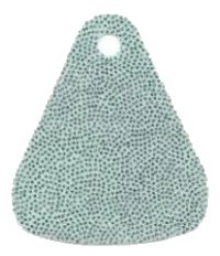 LEGO onderdeel Mini Doll, Cape Cloth, Friends, Tapered with Small Top Hole with Silver Iridescent Dots Pattern - Traditional Starched Fabric 20375