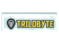 LEGO part Tile 1 x 3 with Black Fossil Skeleton Logo and Yellow 'TRILOBYTE' Pattern (Sticker) - Set 70620 63864pb060