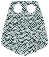 LEGO part Minifigure Skirt Cloth Pentagonal with Silver Dots Pattern 73527