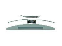 LEGO part Slope, Curved 4 x 1 x 2/3 Double with Mouth and '51237' Pattern (Fillmore) 93273pb001
