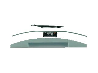 LEGO onderdeel Slope, Curved 4 x 1 x 2/3 Double with Mouth and '51237' Pattern (Fillmore) (93273pb001)