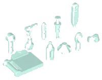 LEGO part Friends Accessories, Medical, 10 in Bag (Multipack) 98393