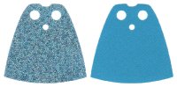 LEGO part Minifigure Cape Cloth, Standard - Starched Fabric - 4.0cm Height with Silver Iridescent Dots Pattern 522PB006