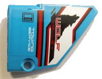 LEGO part Technic, Panel Fairing #14 Large Short Smooth, Side B with 'WOLF VALLEY' and 'TOWING SERVICE' Pattern (Sticker) - Set 42070 64680pb019