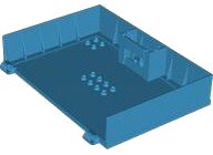 LEGO part Container, Book Cover Half, 16 x 12 x 2 2/3 with Lock Compartment (Storybook Adventures) 80909