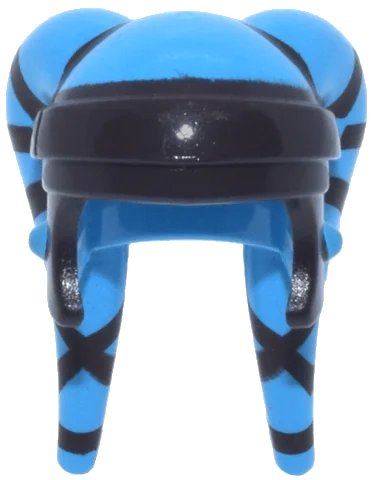 LEGO onderdeel Minifigure, Headgear Headdress SW Twi'lek with Dark Brown Aayla Secura Pattern (87571pb01)