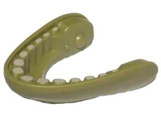 LEGO onderdeel Dewback Jaw Lower with Teeth Pattern (16873pb01)