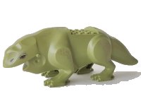 LEGO part Dewback Body, Claws and Short Tail with Eyes and Nostrils and Leg Spots Pattern 1 16875pb01