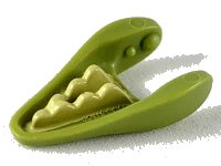 LEGO part Dinosaur Jaw Lower Small with Tan Teeth Pattern 49418pb01