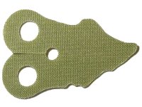 LEGO part Minifigure Armor Pauldron Cloth, Tattered, Rounded End (Length 33mm) 50559
