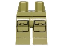 LEGO onderdeel Hips and Legs with Cargo Pockets Pattern 970c00pb0566
