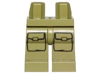LEGO onderdeel Hips and Legs with Cargo Pockets Pattern (970c00pb0566)